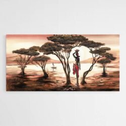Cuadro Atardecer Africano