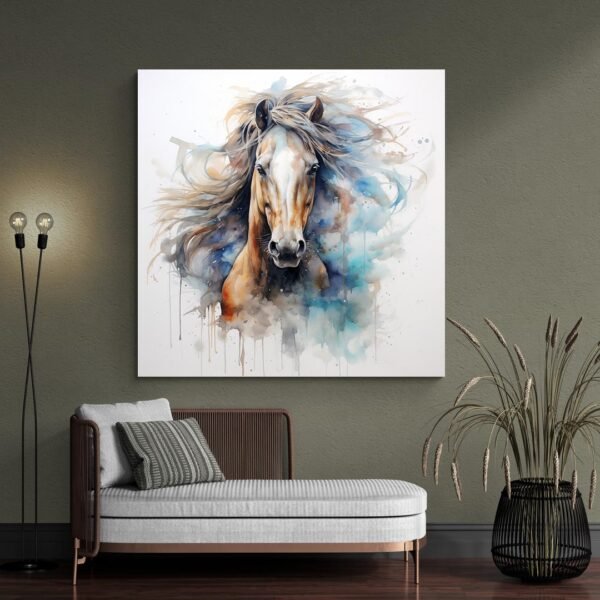Cuadro Caballo Acuarela