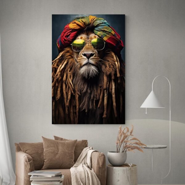Cuadro León Rasta