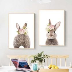 Cuadro Conejo de Espaldas