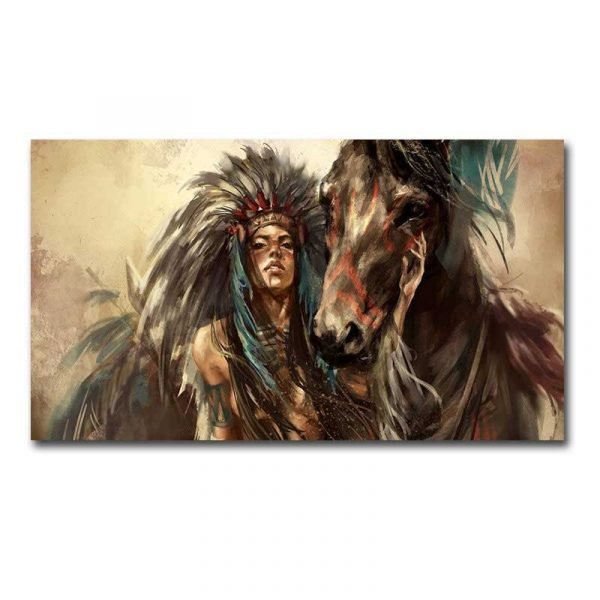Cuadro Caballo Indio