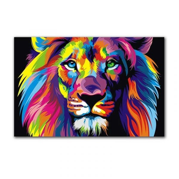 Cuadro León Pop Art