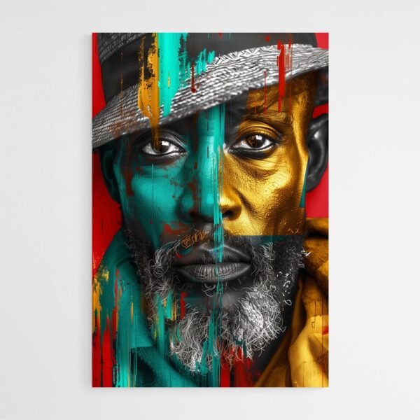 Cuadro Pintura Hombre Africano