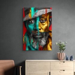 Cuadro Pintura Hombre Africano