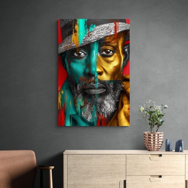 Cuadro Pintura Hombre Africano