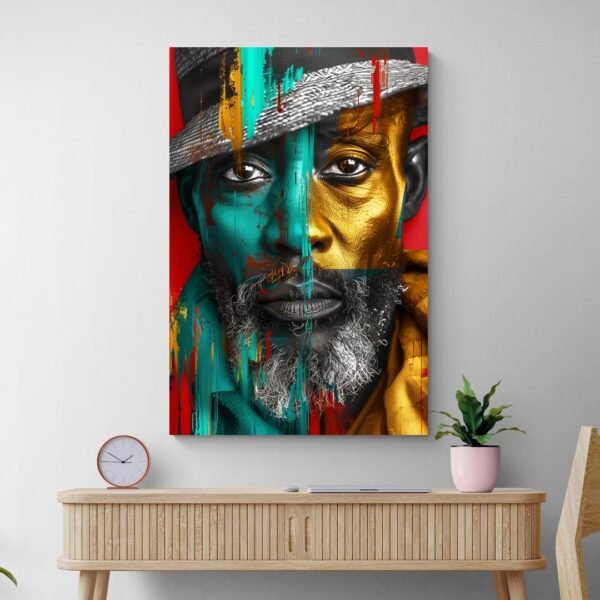 Cuadro Pintura Hombre Africano