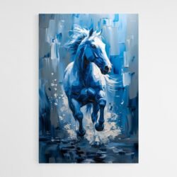 Cuadro Caballo Azul