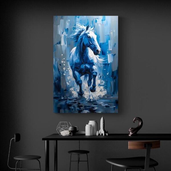 Cuadro Caballo Azul