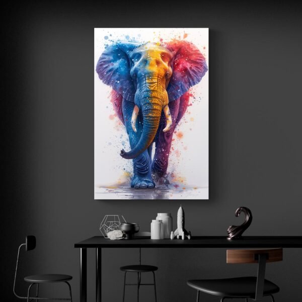 Cuadro Elefante Colorido