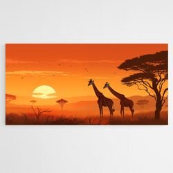 Cuadro Africano Jirafas