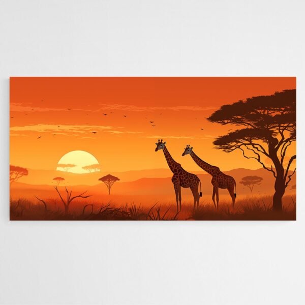 Cuadro Africano Jirafas