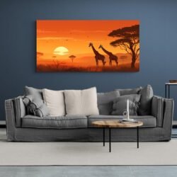 Cuadro Africano Jirafas