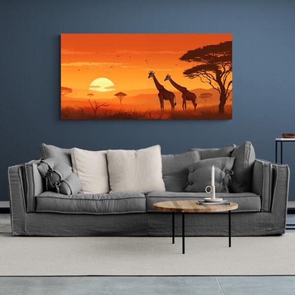 Cuadro Africano Jirafas