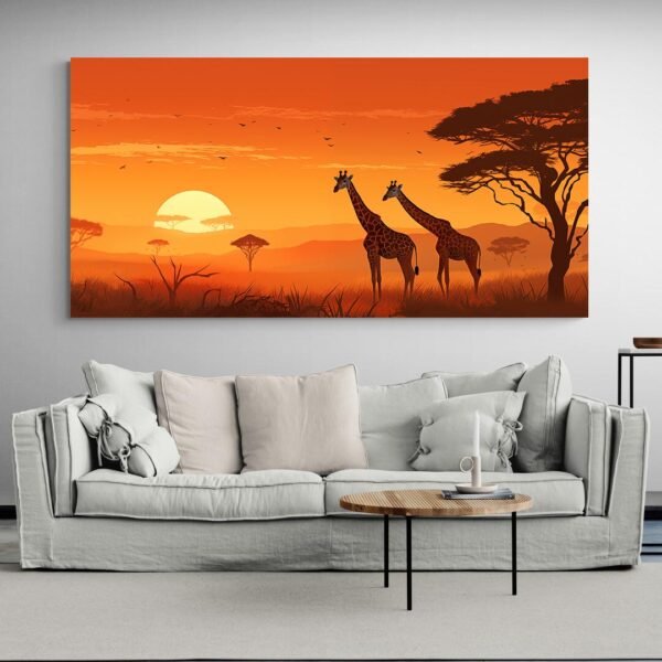 Cuadro Africano Jirafas