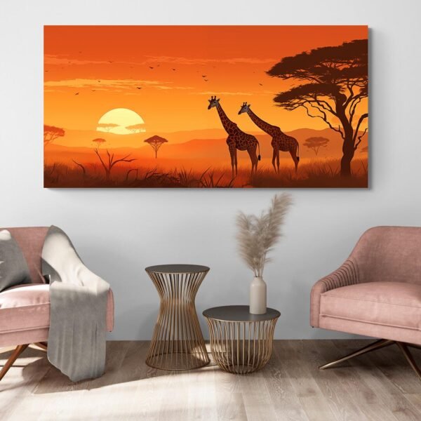 Cuadro Africano Jirafas