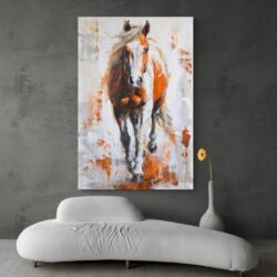 Cuadro Caballo Naranja