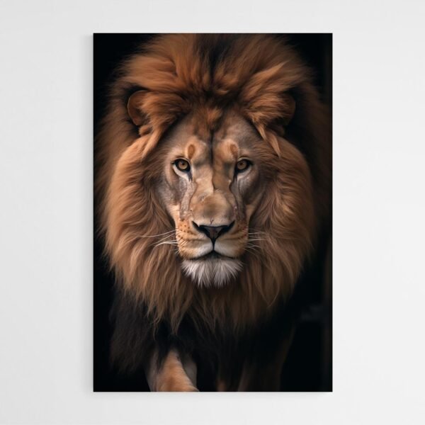 Cuadro León Sépia