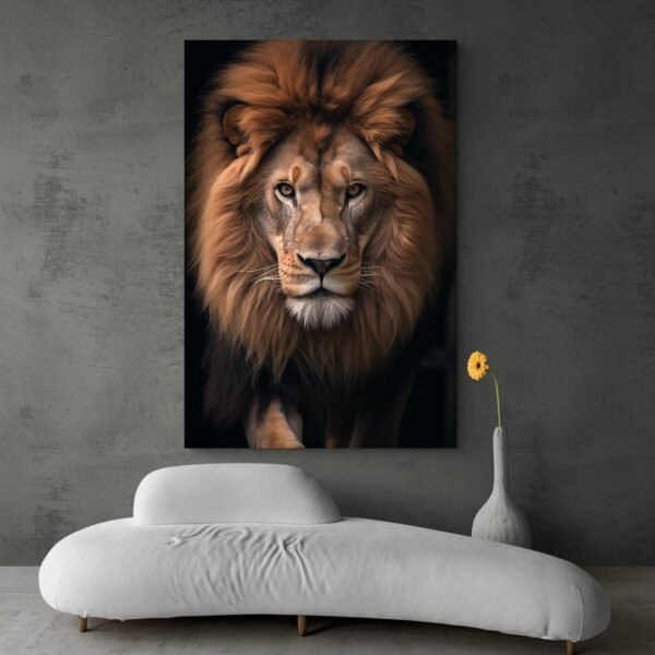 Cuadro León Sépia