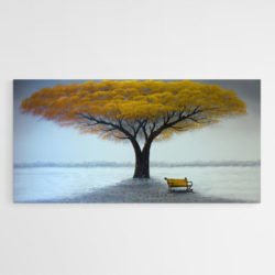 Cuadro Árbol Amarillo