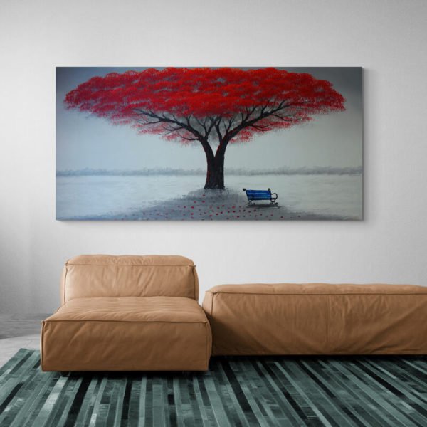 Cuadro Árbol Rojo