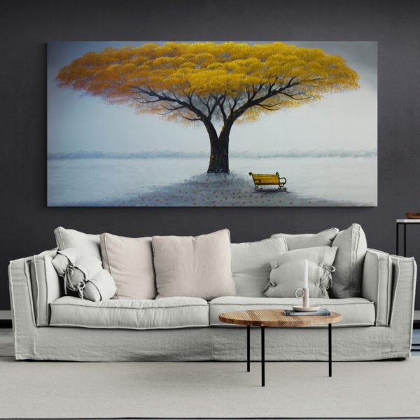 Cuadro Árbol Amarillo