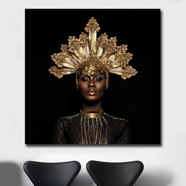 Cuadro Mujer Africana con Joyas