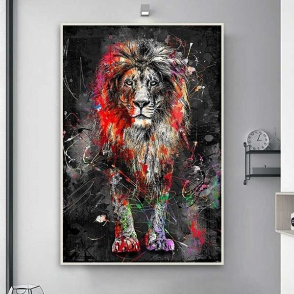 Cuadro León Moderno