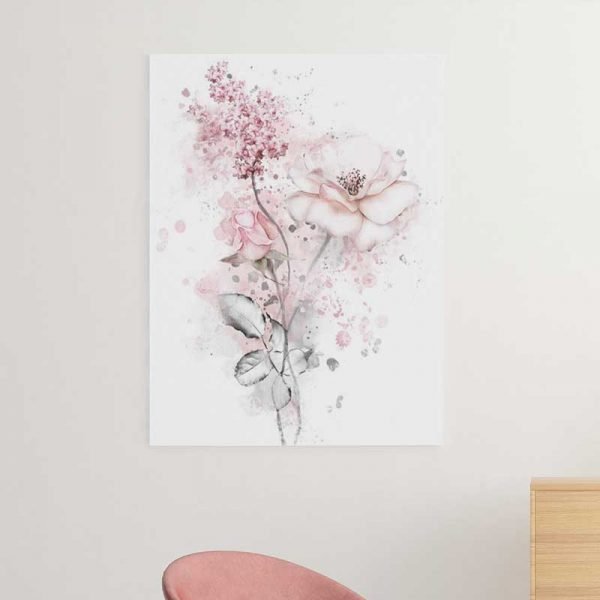 Cuadro Escandinavo Rosa
