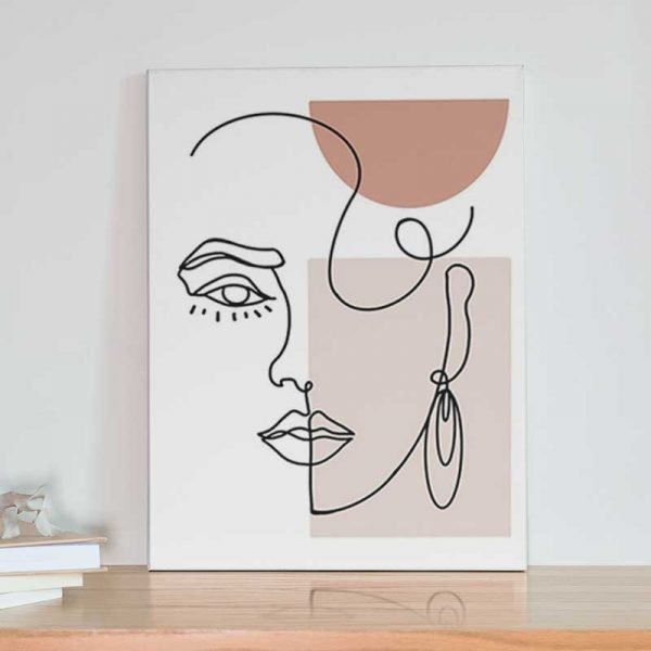 Cuadro Rostro Minimalista