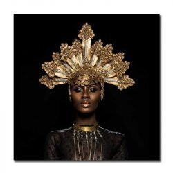 Cuadro Mujer Africana con Joyas
