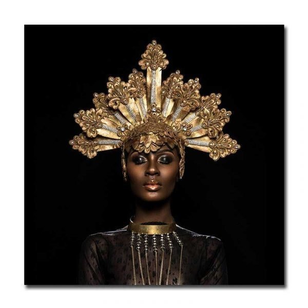Cuadro Mujer Africana con Joyas