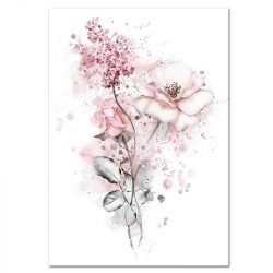 Cuadro Escandinavo Rosa