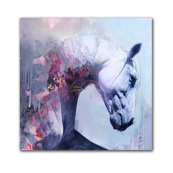 Cuadro Cabeza de Caballo Blanco
