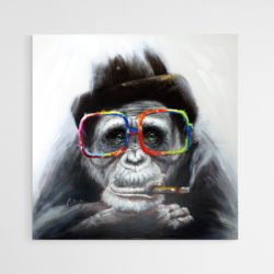 Cuadro Mono con Gafas