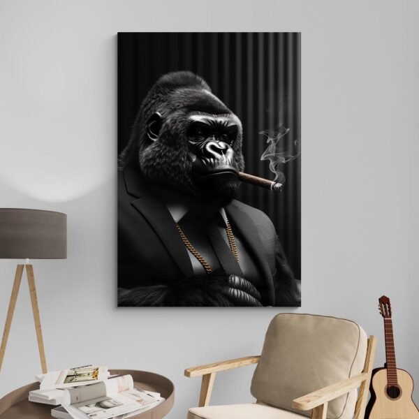 Cuadro Mono con Cigarro