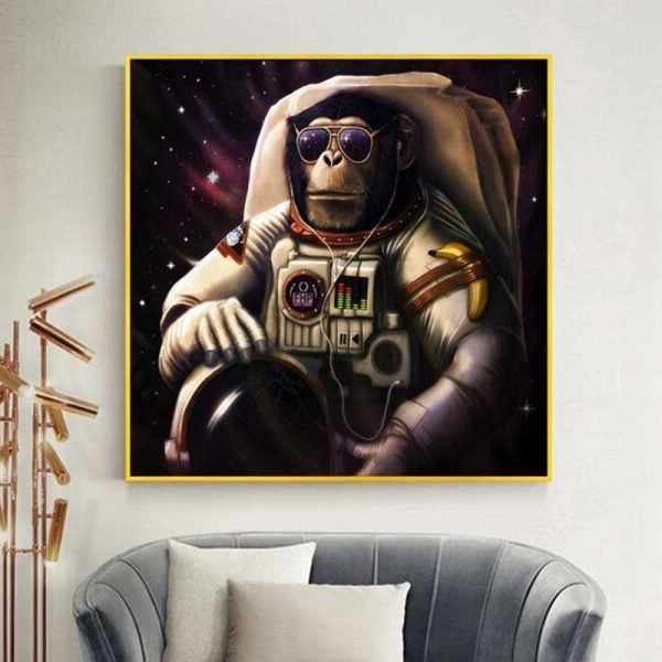 Cuadro Mono Astronauta