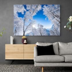 Cuadro Bosque y Nieve