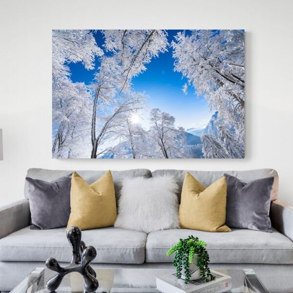 Cuadro Bosque y Nieve
