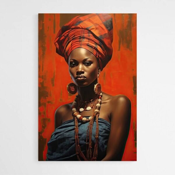 Cuadro Retrato Mujer Africana