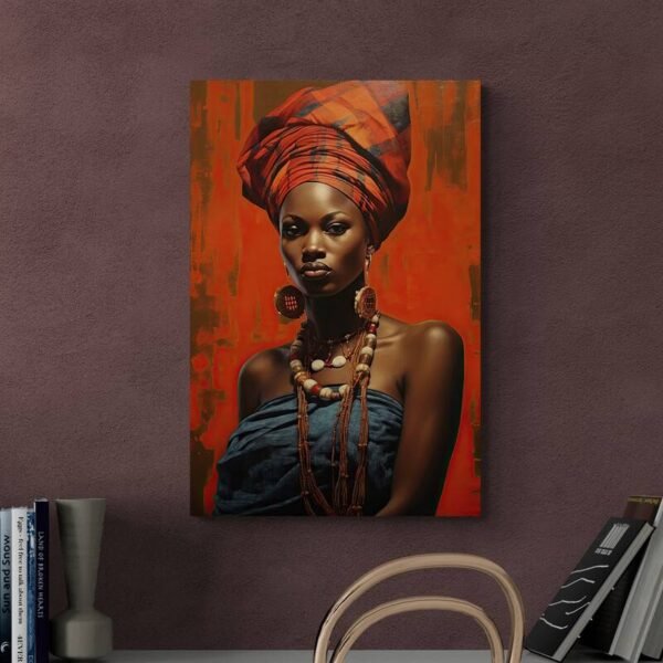 Cuadro Retrato Mujer Africana