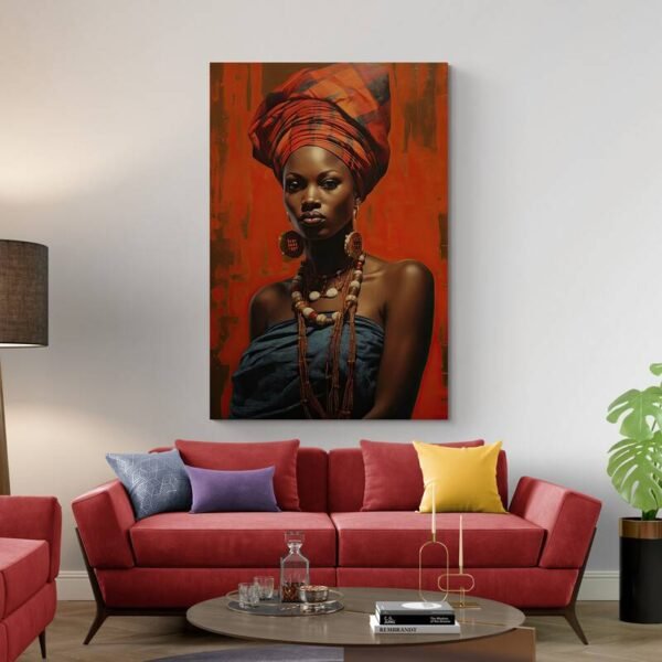 Cuadro Retrato Mujer Africana