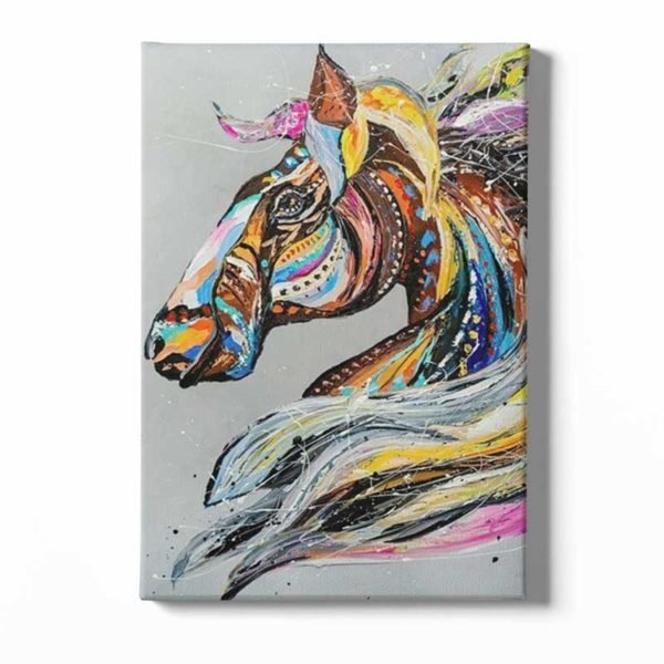 Cuadro Caballo Multicolor