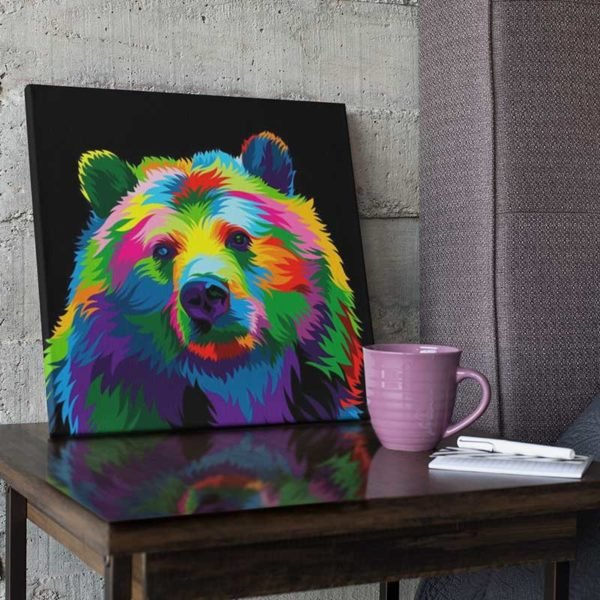 Cuadro Oso Pop Art