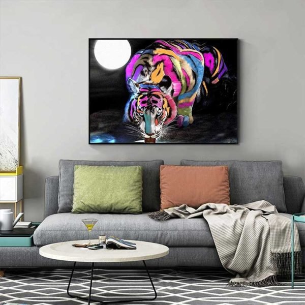Cuadro Tigre Pop Art