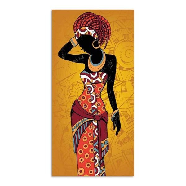 Cuadro Africano Naranja