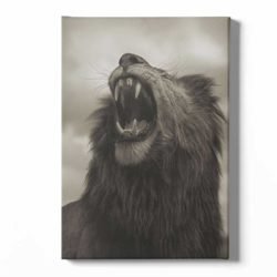 Cuadro León Beige