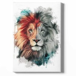 Cuadro León Blanco
