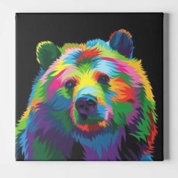 Cuadro Oso Pop Art