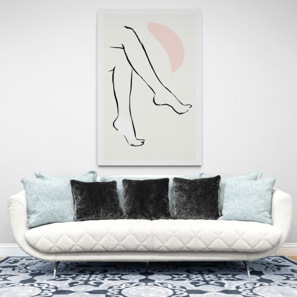 Dibujo Pierna Minimalista