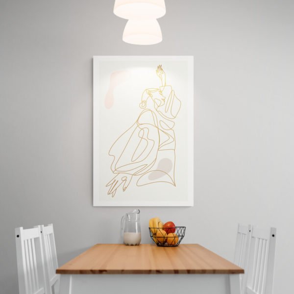 Dibujo Bailarina Minimalista